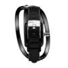 dz5629 watch Wrap-D black leather watch