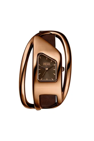 dz5630 watch Wrap-D brown leather watch