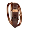 dz5630 watch Wrap-D brown leather watch
