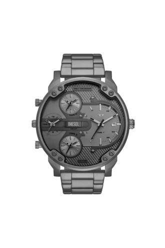dz7487 Diesel Mr. Daddy Slim Multi Movement Gray Stainless Steel Watch