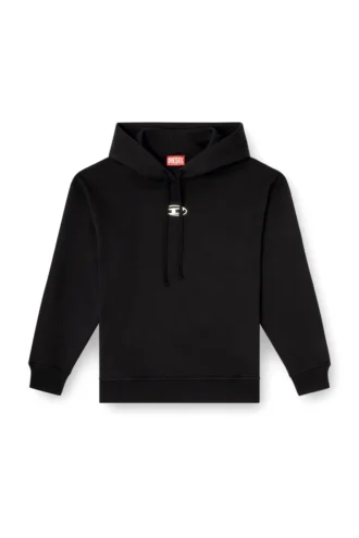 f-buxt-hood-od Hoodie with metal-effect Oval D logo