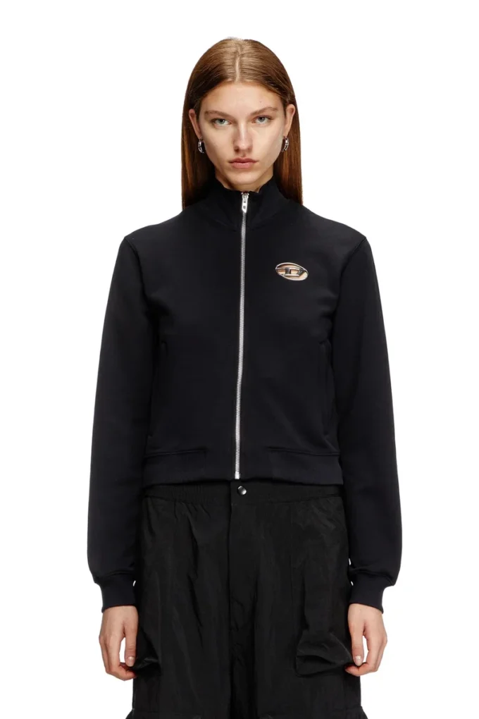 f-flacin Zip-up sweatshirt with cut-out logo