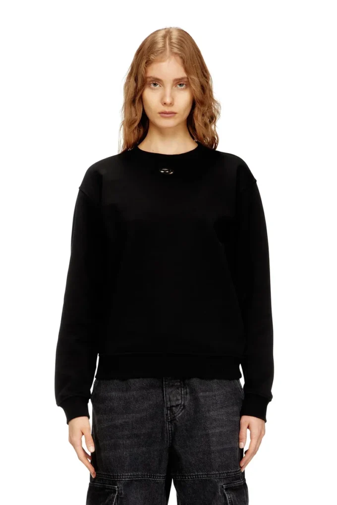 f-normy-od Cotton sweatshirt with Oval D embroidery