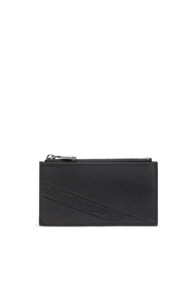 flag-d card holder iii Leather card holder with zip closure