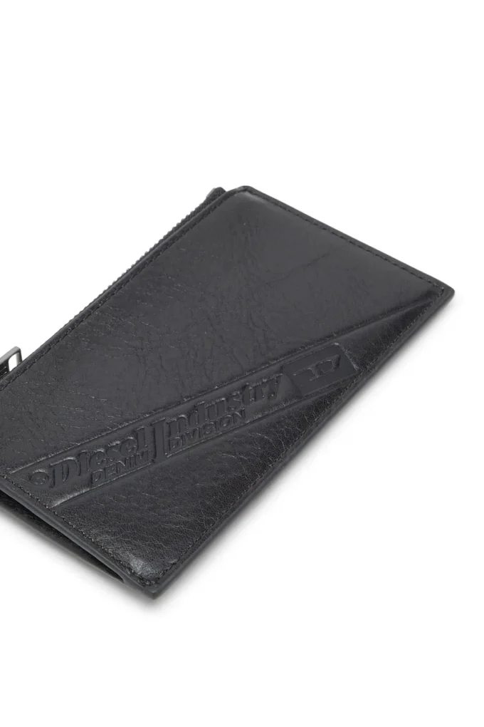 flag-d card holder iii Leather card holder with zip closure