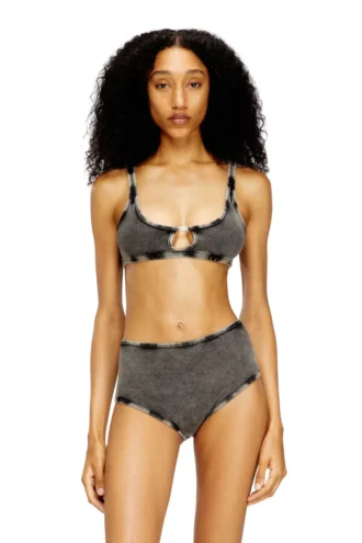 florence-dnm Soft bra in cotton rib with jewel Oval D