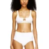 florence-dnm Soft bra in cotton rib with jewel Oval D