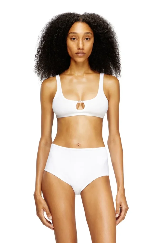 florence-dnm Soft bra in cotton rib with jewel Oval D