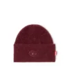 fr-k-lollo-hat Burgundy beanie with Oval D embroidery