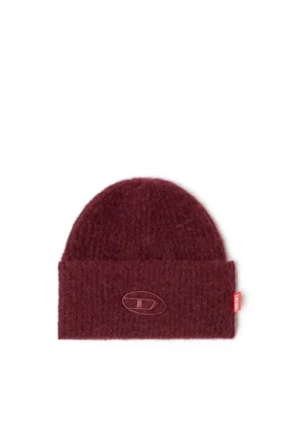 fr-k-lollo-hat Burgundy beanie with Oval D embroidery