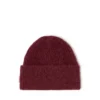 fr-k-lollo-hat Burgundy beanie with Oval D embroidery