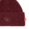 fr-k-lollo-hat Burgundy beanie with Oval D embroidery