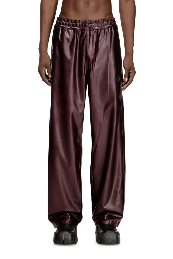 fr-p-arten Pants with logo in burgundy