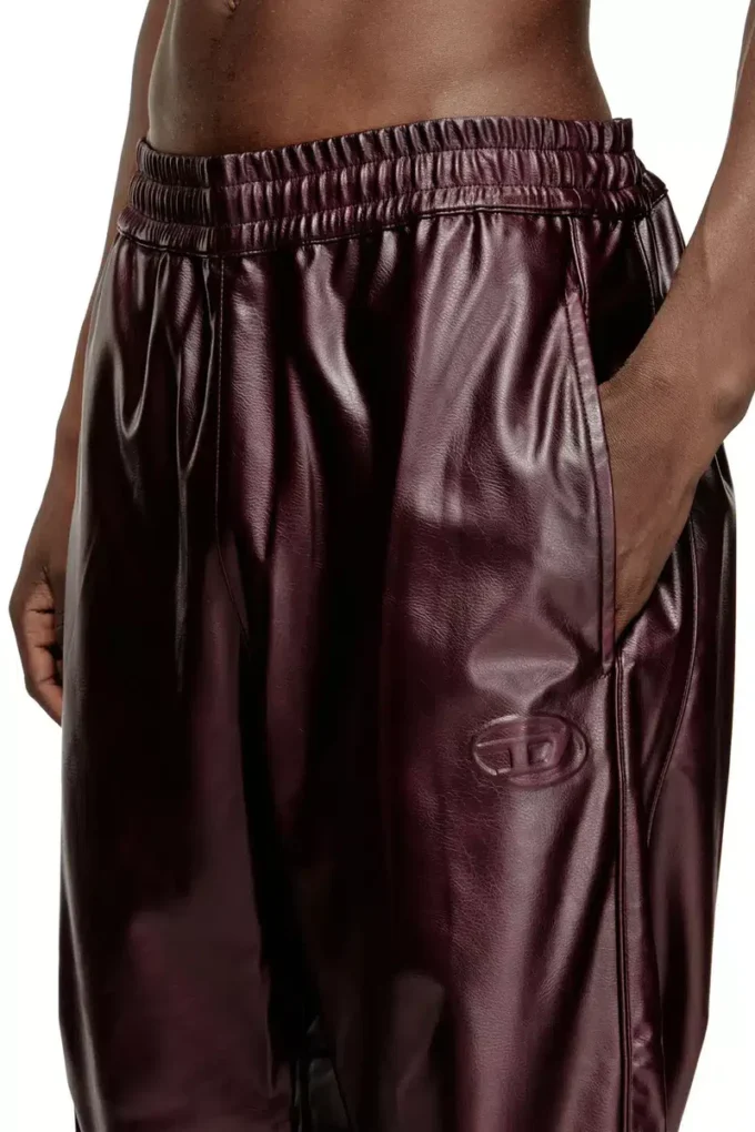 fr-p-arten Pants with logo in burgundy