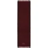 fr-s-olid Jacquard wool scarf in burgundy
