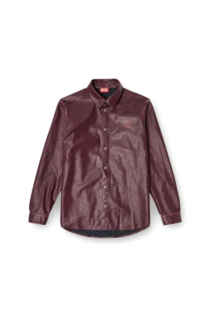 fr-s-simply Shirt with logo in burgundy
