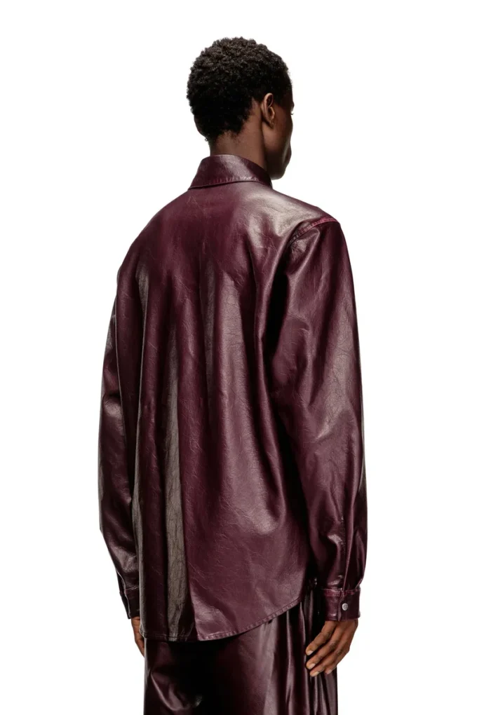 fr-s-simply Shirt with logo in burgundy