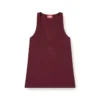 fr-t-ipsya Burgundy tank top with Oval D detail