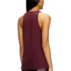 fr-t-ipsya Burgundy tank top with Oval D detail