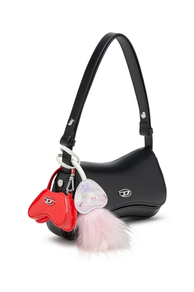 play clutch Play-Semi gloss leather shoulder bag