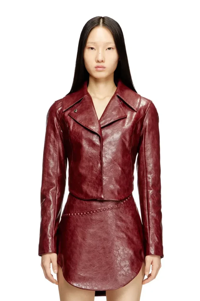 g-ameck Tailored jacket in coated fabric