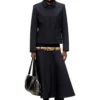 g-cesara-bond Collared jacket in neoprene-bonded fabric