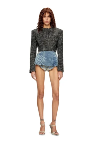 g-crop-g Cropped jacket in bouclé fabric