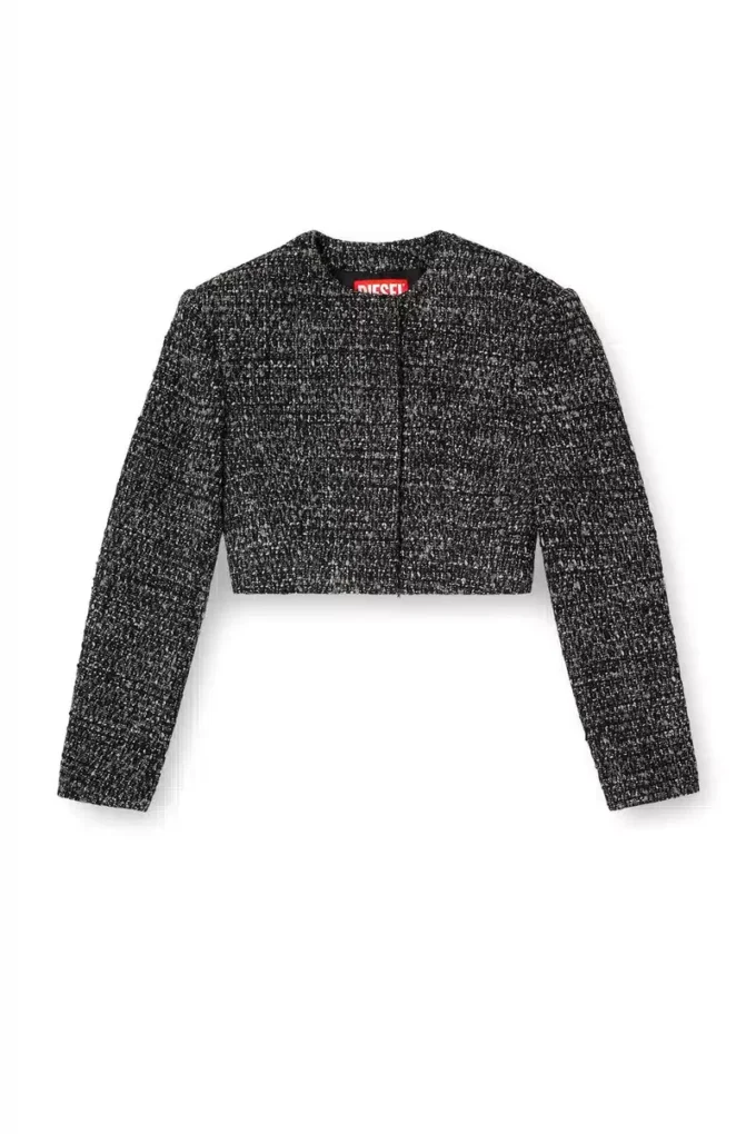 g-crop-g Cropped jacket in bouclé fabric
