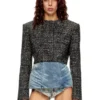 g-crop-g Cropped jacket in bouclé fabric