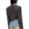 g-crop-g Cropped jacket in bouclé fabric