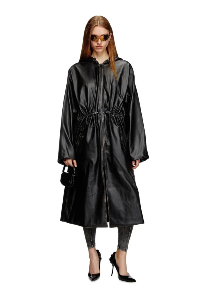 g-lary Distressed utilitarian hooded coat