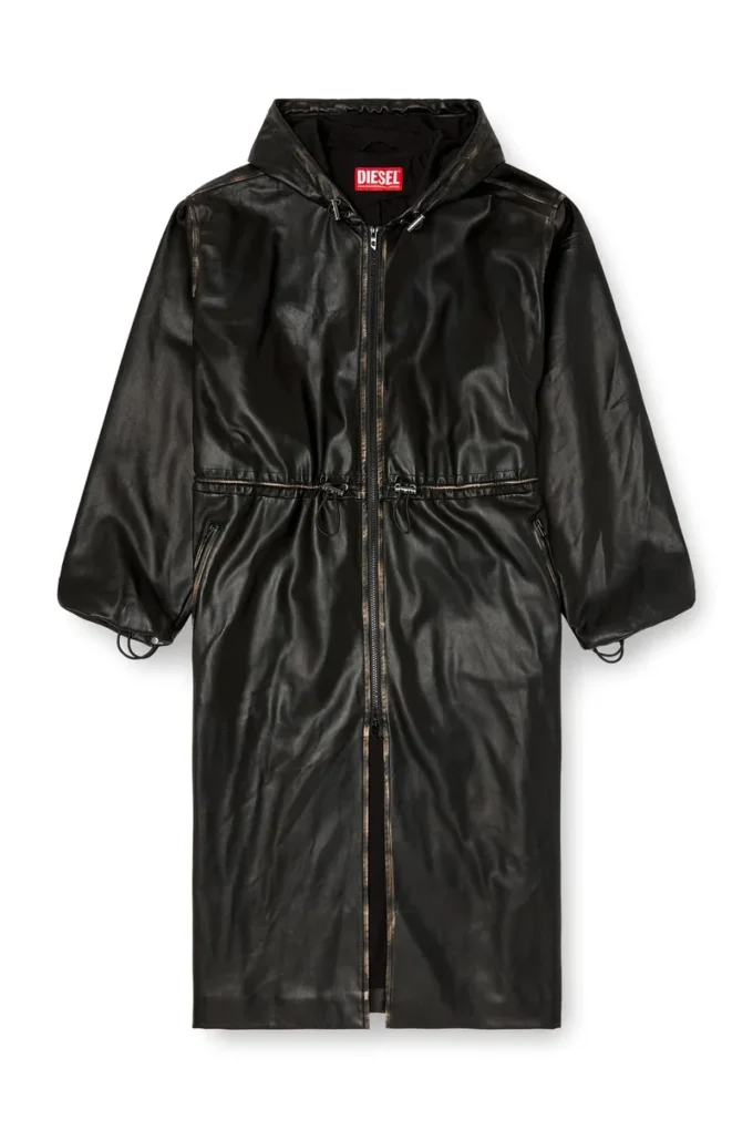 g-lary Distressed utilitarian hooded coat