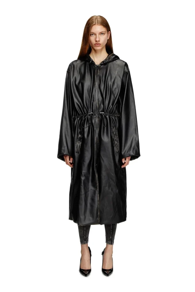 g-lary Distressed utilitarian hooded coat