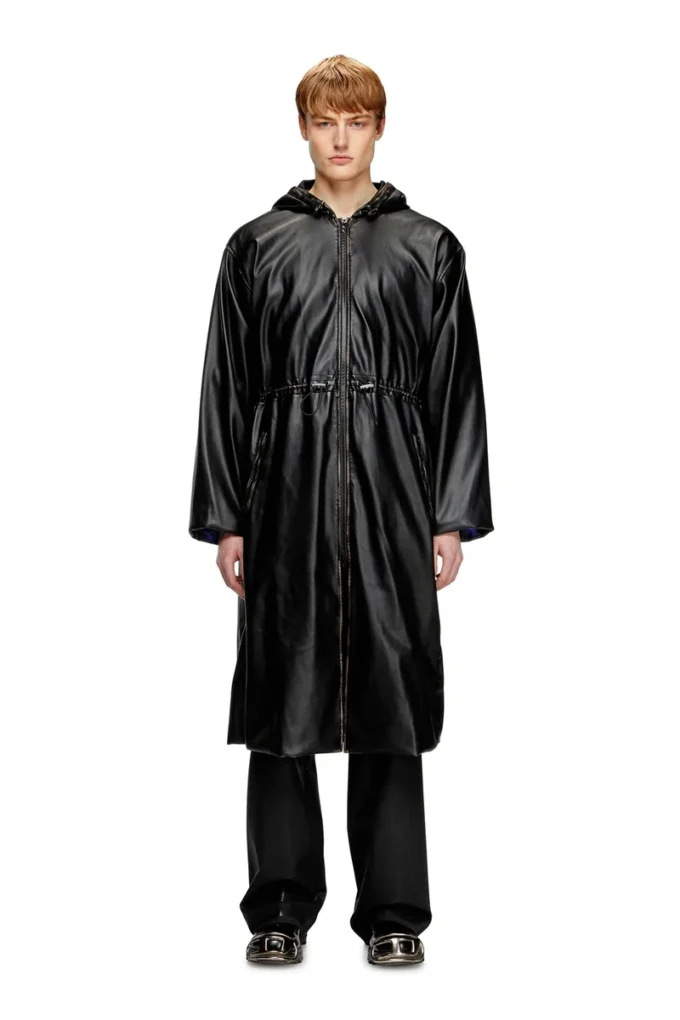 g-lary Distressed utilitarian hooded coat