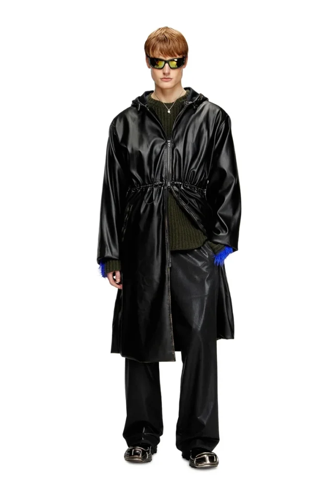 g-lary Distressed utilitarian hooded coat