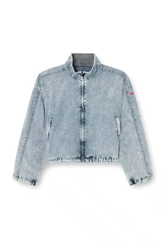 g-leam-r1 Cropped jacket in recycled nylon taslan