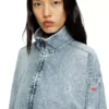 g-leam-r1 Cropped jacket in recycled nylon taslan