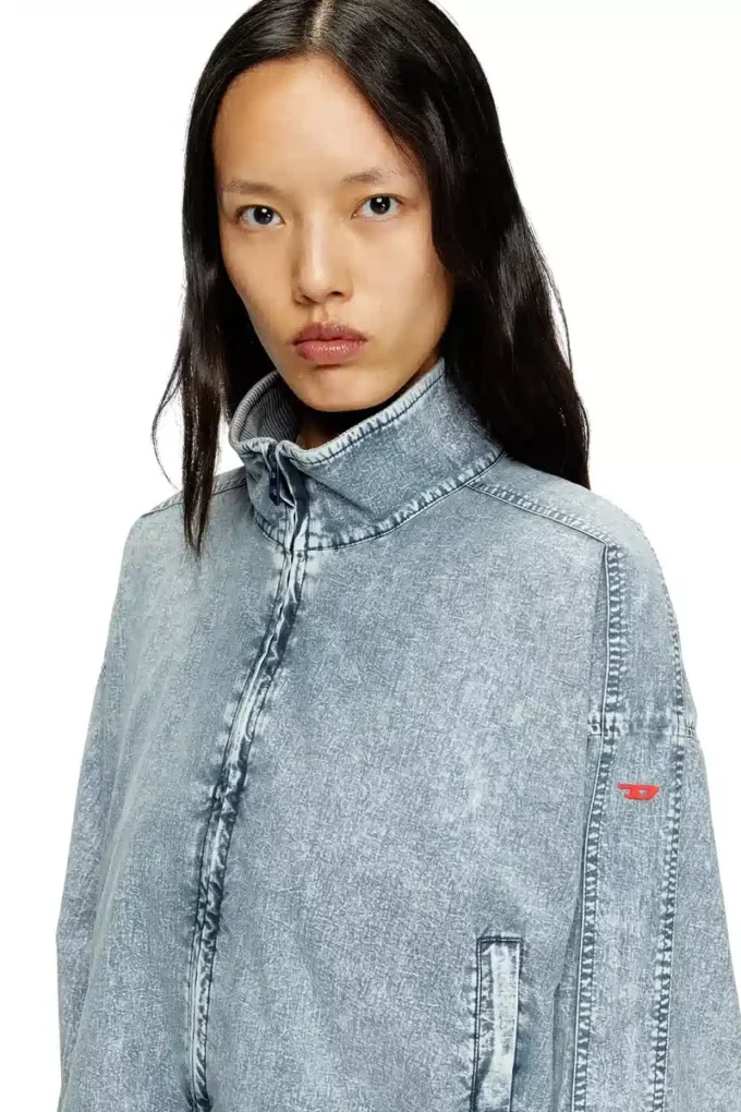 g-leam-r1 Cropped jacket in recycled nylon taslan