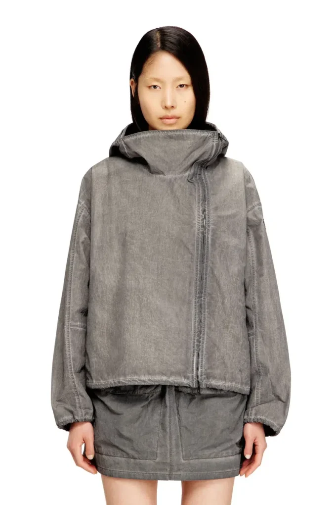 g-orilla Hooded windbreaker in treated Taslan