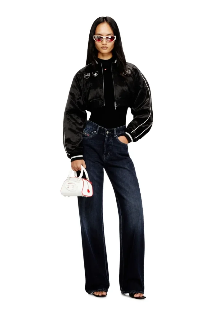 g-ospel-cp Cropped satin souvenir jacket