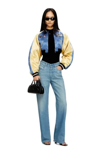 g-ospel-cp Cropped satin souvenir jacket