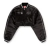g-ospel-cp Cropped satin souvenir jacket