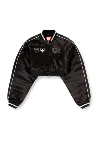g-ospel-cp Cropped satin souvenir jacket