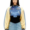 g-ospel-cp Cropped satin souvenir jacket