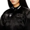 g-ospel-cp Cropped satin souvenir jacket