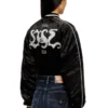 g-ospel-cp Cropped satin souvenir jacket