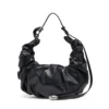 grab-d hobo l Grab-D L-Large scrunched hobo bag in shiny PU