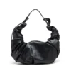grab-d hobo l Grab-D L-Large scrunched hobo bag in shiny PU