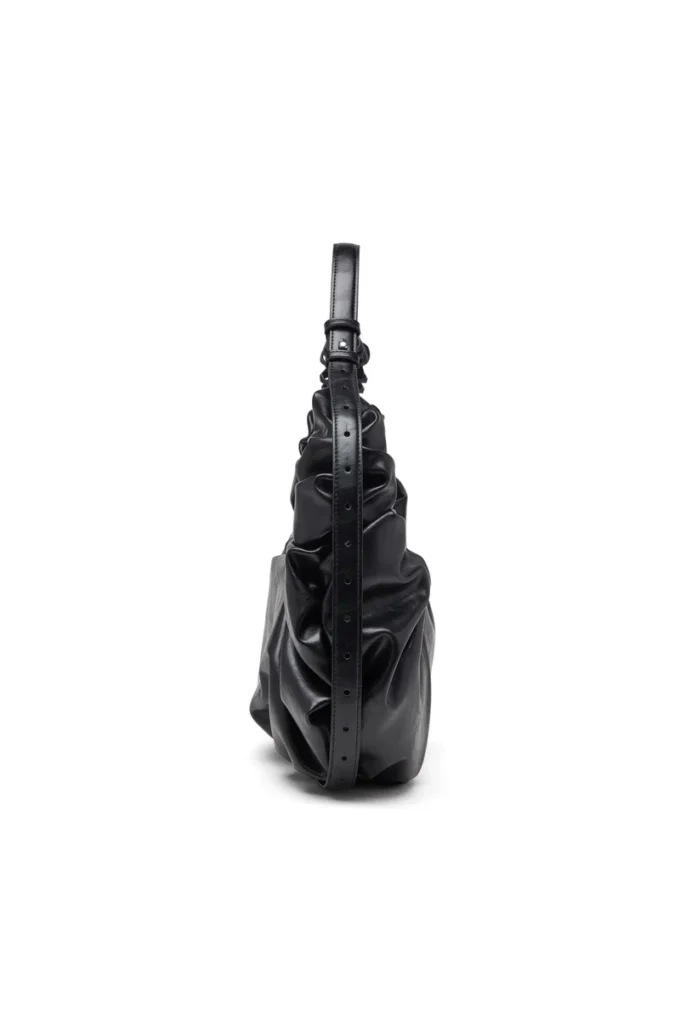 grab-d hobo l Grab-D L-Large scrunched hobo bag in shiny PU