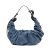 grab-d hobo l Grab-D-Large scrunched hobo bag in treated denim